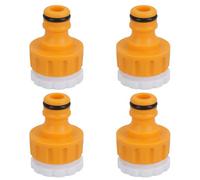 AB Tools Outdoor Garden Tap Hose Threaded Tap Connector 3/4In With 1/2In Reducer 4Pc