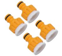 AB Tools Outdoor Tap Garden Hose Connector 3/4In Thread + 1/2In Reducer Watering 4Pc