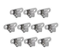 AB Tools Pack of 10 - Lacing hook hooks bungee cord made from marine grade stainless steel A4 316 hatch pull ring