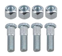 AB Tools Pack of 4 3/8" UNF Wheel Studs And Nuts For 4" PCD Trailer Suspension Hubs