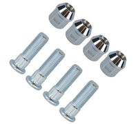 AB Tools Pack Of 4 M12 X 1.5 Wheel Studs And Nuts For 100mm Pcd Trailer Hubs