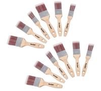AB Tools Paint Brush Painting + Decorating Synthetic Brushes Wooden Handle 1" - 2" 12Pk