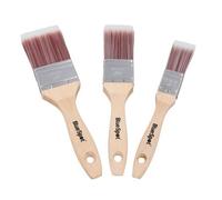 AB Tools Paint Brush Painting + Decorating Synthetic Brushes Wooden Handle 1" - 2" 3Pk