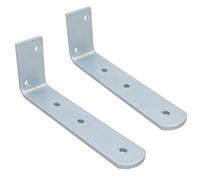 AB Tools Pair Long Trailer Mudguard Angle (Large) Bracket Heavy Duty 90 Corner Brace Pair