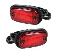 AB Tools Pair Of Trailer Caravan Red Led Rear Marker Lights / Tail Lamps 12V Or 24V Tr099