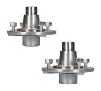 AB Tools Pair Of Trailer Cast Wheel Hub 115mm Pcd With Sealed Bearings For Erde Daxara