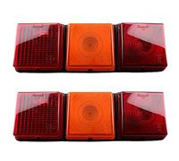 AB Tools Pair Rubbolite Triple Module Rear Combination Lamp Light for Trailer Ifor Williams