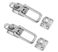 AB Tools Pair Stainless Steel Bailing Latch Cam Hook Clip Marine Grade 316