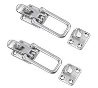 AB Tools Pair Stainless Steel Bailing Latch Cam Hook Clip Marine Grade 316