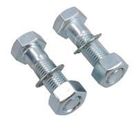 AB Tools PAIR Tow Bar/Tow Ball Bolts 55mm Long with Nuts & Washers HIGH TENSILE