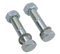 AB Tools Pair Tow Bar / Tow Ball Bolts 75mm Long With Nuts & Washers High Tensile