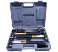 AB Tools Panel Beating Hammers & Dollies/Body Repair Kit with Fibreglass Handles TE101