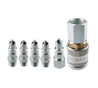 AB Tools Pcl 100 Series Female Coupler 1/2" Bsp Female Thread & 3/8" Male Adaptors Fitting