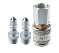 AB Tools Pcl 100 Series Female Coupler 1/2" Bsp & Male Adaptor Air Fittings 3/8" Bsp