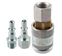 AB Tools Pcl 60 Series Female Coupler 3/8" Bsp Female Thread & Air Fittings Adaptor Male