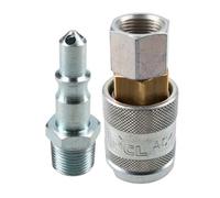 AB Tools Pcl 60 Series Female Coupler 3/8" Bsp Female Thread & Male Air Fitting Adaptor