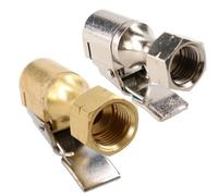 AB Tools P uro Clip On Tyre Valve Connector Open & Closed End 1/4" Bsp Thread