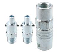 AB Tools Pcl Instant Air Coupler 1/4" Bsp Female Thread & Bayonet Fitting Male Adaptors