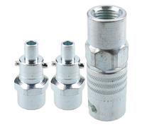 AB Tools Pcl Instant Air Coupler 1/4" Bsp Female Thread & Fitting Bayonet Male Adaptor