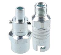 AB Tools Pcl Instant Air Coupler 1/4" Bsp Male Thread & Male Adaptor Fitting Bayonet End
