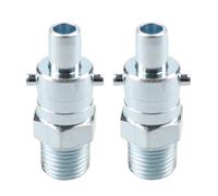 AB Tools Pcl Instant Air Hose Fitting Male Adaptor 1/4" Bsp Male Thread Bayonet Aa5102 X2