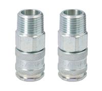 AB Tools Pcl Xf Female Coupling Male 1/2" Bsp Thread Air Hose Fitting Coupler Ac71Jm Pair