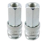 AB Tools Pcl Xf Series Female Coupler 1/4" Bsp Female Thread Air Hose Fitting Ac71Cm X 2
