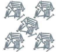 AB Tools Ph2 Dome Headed Phillips Wood Screws 4mm X 25mm Fastener Fixings 80Pc