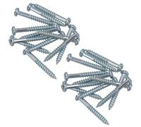 AB Tools Ph2 Dome Headed Phillips Wood Screws 4mm X 30mm Fastener Fixings 24Pc