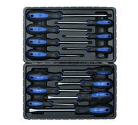 AB Tools Phillips Flat Headed And Torx Screwdriver Set Magnetic Tips Cushioned Grip 14Pc