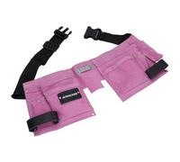 AB Tools Pink Leather Tool Belt Builders Storage Pouch Ladies Tool Bag Holder 11 Pockets Loops