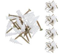 AB Tools Plasterboard Nylon Fixings Cavity Wall Speed Anchor Plugs And Screws 33mm 150Pc