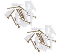 AB Tools Plasterboard Nylon Fixings Cavity Wall Speed Anchor Plugs And Screws 42mm 40Pc