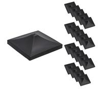 AB Tools Plastic Fence Post Cap For Fence Posts 75mm X 75mm Protector Cover 20Pc