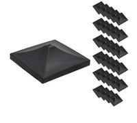 AB Tools Plastic Fence Post Cap For Fence Posts 75mm X 75mm Protector Cover 30Pc