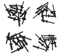 AB Tools Plastic Pop Blind Rivets Fasteners For Plastic Riveter Gun 5.7mm To 7.0mm 40Pc Set