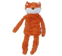 AB Tools Plush Squeaky Crinkle Unstuffed Fox Calming Pet Toy With Belly Compartment