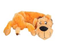 AB Tools Plush Super Soft Unstuffed Wild Crinkler Lion Dog Toy With Squeak 60X14X9Cm