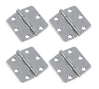 AB Tools Polished Butterfly Door Hinge 4 Pack Stainless Steel 75mm X 73mm 316 Marine Cabin