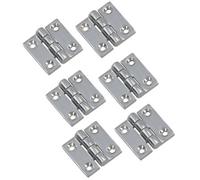 AB Tools Polished Door Butt Hinge 6 Pack Stainless Steel 38mm X 38mm 316 Marine Cabin