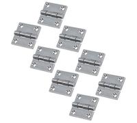 AB Tools Polished Door Butt Hinge 8 Pack Stainless Steel 50mm X 50mm 316 Marine Cabin