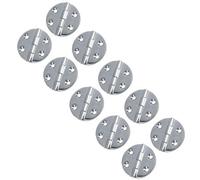 AB Tools Polished Door Circular Hinge 10 Pack Stainless Steel 64mm Diameter 316 Marine Cabin