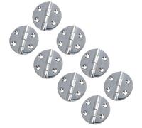 AB Tools Polished Door Circular Hinge 8 Pack Stainless Steel 64mm Diameter 316 Marine Cabin