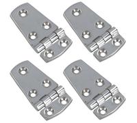 AB Tools Polished Door Hinge 4 Pack Stainless Steel 76mm X 38mm 316 Marine Cabin Hatch