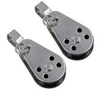 AB Tools Pulley Block With Removable Pin And Bracket 26mm Diameter Stainless Steel 2Pc