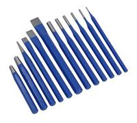 AB Tools Punch And Chisel Set Centre Tapered Parallel Drift Pin Punches Cold Chisels 12Pc