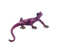 AB Tools Purple Speckled Gecko Lizard Resin Wall Shed Sculpture Decor Statue Small