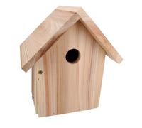 AB Tools Quality Forest Nature Class Wooden Bird House Garden Nest Box Apex 32mm Hole