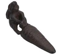 AB Tools Rabbit With Carrot Door Stop Cast Iron Metal Rustic Doorstop Wedge House