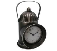 AB Tools Railway Lamp Clock Industrial Style Mantel Engine Retro Home Decor Gift Metal